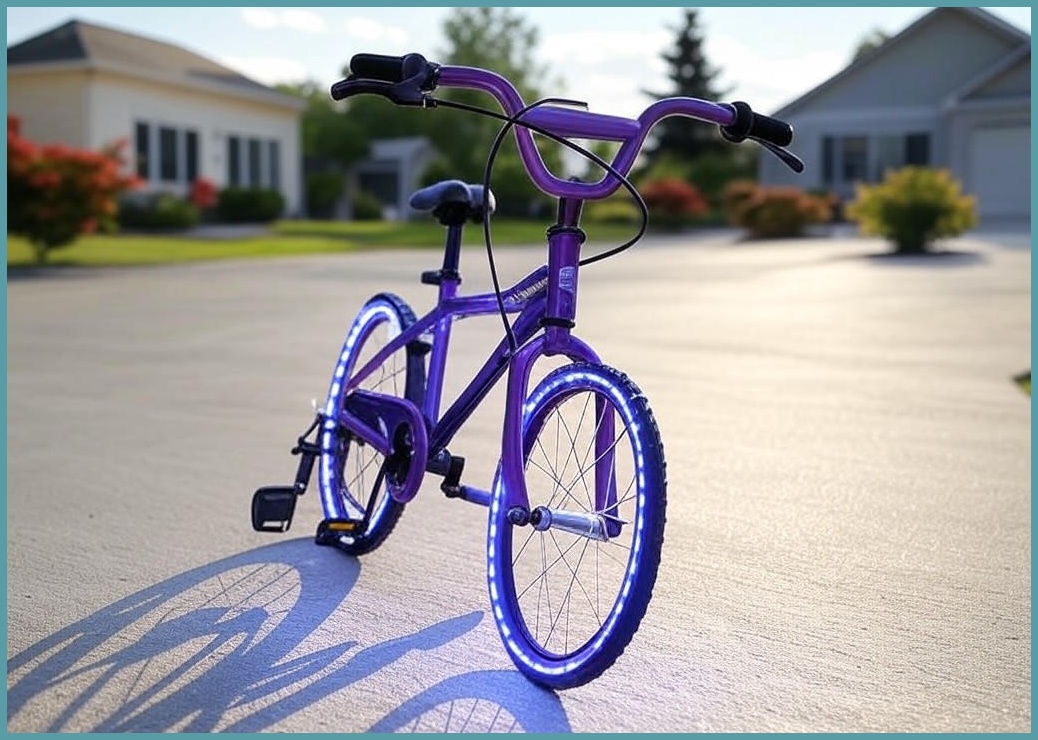 유아자전거 3-12세 자전거 저소음 LED 바퀴 보조 자전거 12/14/16/18/20 인치 어린이 자전거, 1개, 115cm, 16인치 퍼플