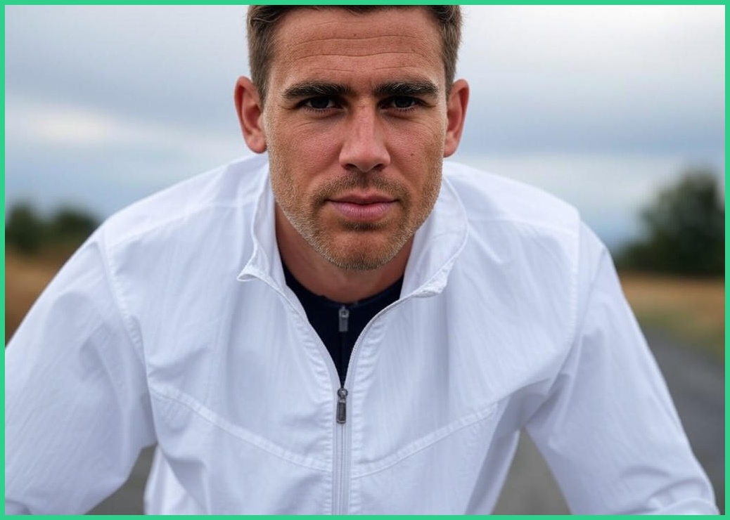 MCN 자전거의류 바람막이 남성 방수 초경량 윈드브레이커 자켓 화이트