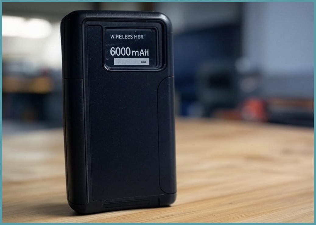 RUNHome 휴대용 무선 타이어 공기압 주입기 6000mAh 다용도, 블랙, 1개