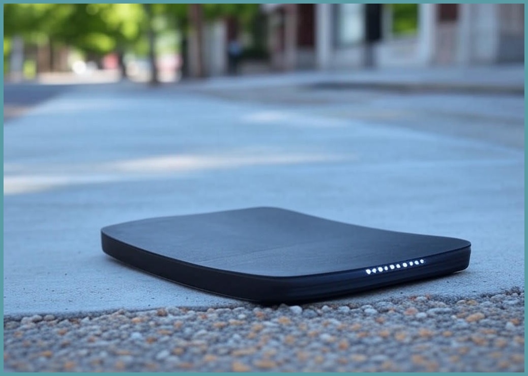 루키 액티브 LED 폴딩 킥보드, 블랙, 1개