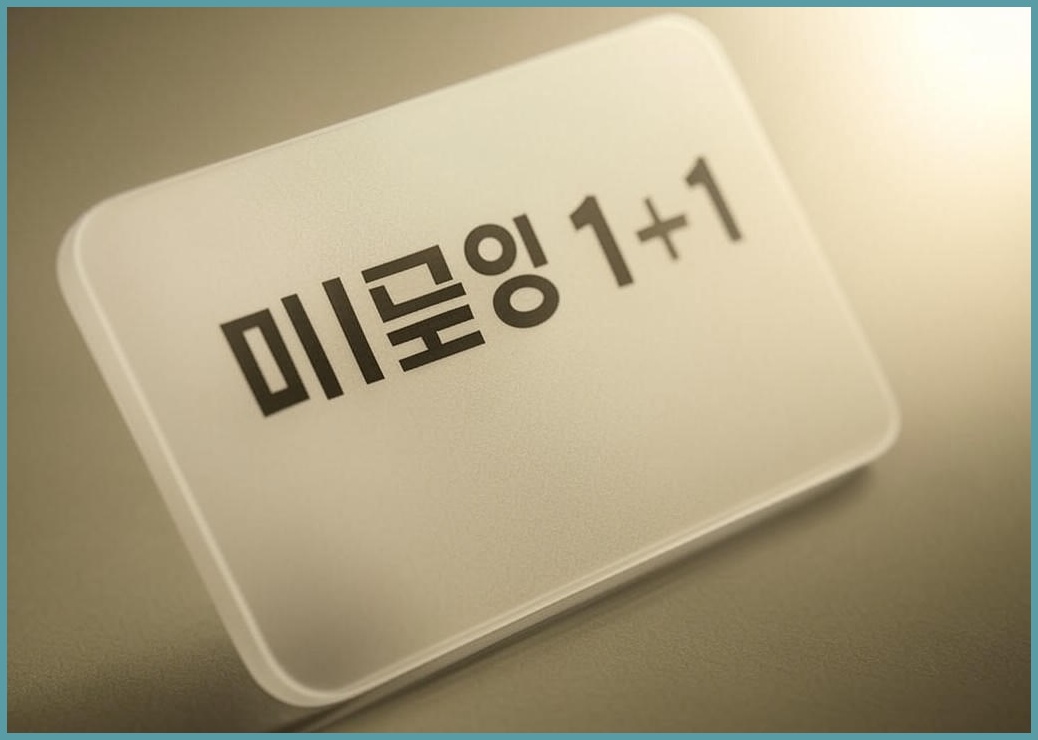 미르네임 1+1 방수 네임스티커 사각(가로형) 중형