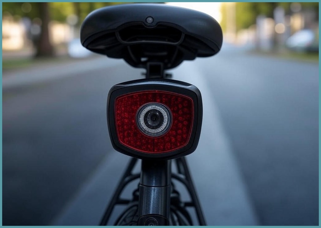 에이스피드 자전거 후미등 브레이크감지 광감지 세트 C108, 블랙, 1세트