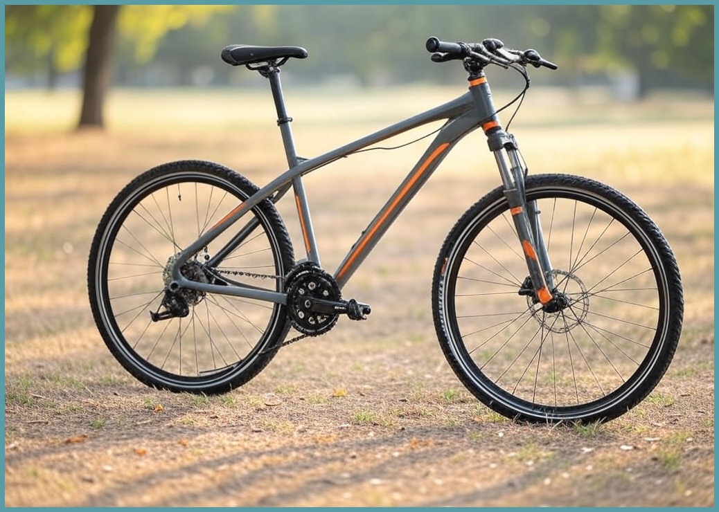 접이식 자전거 원터치 입문용 24인치 26인치 21단 여행 삼륜휠 MTB 출퇴근 폴딩, 1개, 165cm, 그레이오렌지