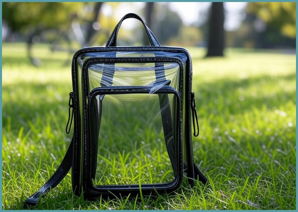 켈리앤스테판 3인1 투명백팩 가방 크로스백 킥보드 자전거, 블랙, 1개